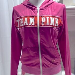 Victoria’s Secret PINK Vintage Team PINK Jacket Like New Excellent Condi…